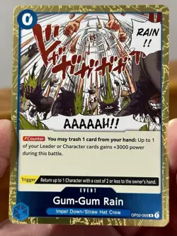 Gum-Gum Rain OP02-068 Paramount War One Piece Event TCG NM - Image 1