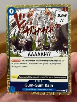 Gum-Gum Rain OP02-068 Paramount War One Piece Event TCG NM - Image 2
