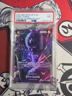 One Piece OP12 ZORO-JUUROU SP PSA 9 - Image 1