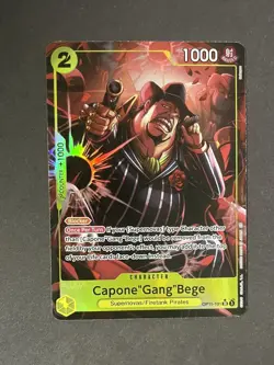 Capone"Gang"Bege(101)(Alternate Art)OP11-101 A Fist of Divine Speed One Piece NM - Image 1