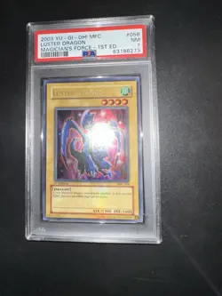 YU GI OH PSA 7 LUSTER DRAGON MFC-058 MAGICIAN’S FORCE 1st ENGLISH 2003! - Image 4