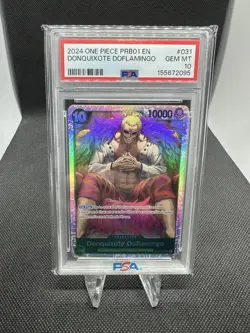 2024 One Piece PRB01 EN Donquixote Doflamingo #031 PSA 10 - Image 1