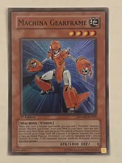 Yugioh Machina Gearframe SDMM-EN002 Super Rare 1st Edition LP Yu-Gi-Oh! - Image 1