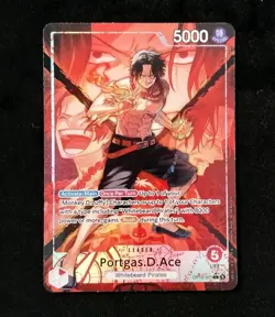 One Piece TCG - Portgas.D.Ace OP16-001 Leader Alternate Art The Time of Battle - Image 1