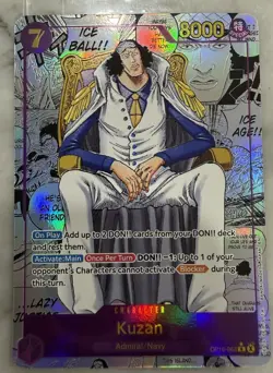 One Piece Kuzan OP16-063 Manga Rare Alt Art English The Time of Battle - Image 1