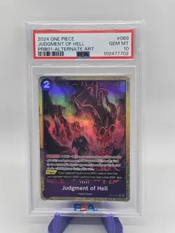 2024 One Piece PRB01 EN Judgement Of Hell At Art PSA 10 - Image 1