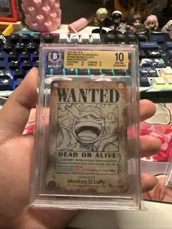Luffy Wanted OP09-119 Bgs 10 Gem Mint One Piece Emperors in the New World - Image 1