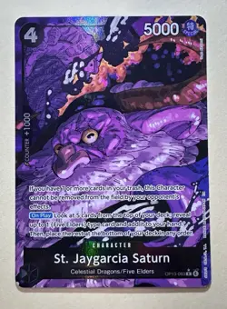 St. Jaygarcia Saturn OP13-083 Rare Alt Art - One Piece: Carrying On His Will - Image 1