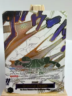 Ground Death (Alternate Art) OP14-096 The Azure Sea's Seven Foil One Piece NM - Image 1