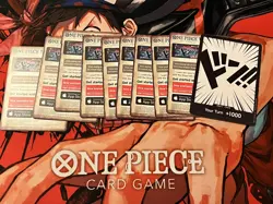 One Piece Card Game English DON!! Set of 10 don cards OP02 Paramount War Ad - Image 1
