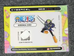 Cybercel One Piece Roronoa Zoro Super Rare Series 2 Edition Rockets Unscaned - Image 2
