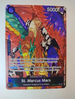 Bandai One Piece Card Game St. Marcus Mars OP13-091 Alt Art Special Foil 5000 6C - Image 1