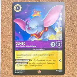 Disney Lorcana Dumbo Ninth Wonder of the Universe 45/204 Fabled Non Holo - Image 1