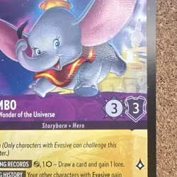 Disney Lorcana Dumbo Ninth Wonder of the Universe 45/204 Fabled Non Holo - Image 4