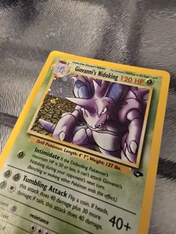 Pokemon Giovanni's Nidoking Gym Challenge 7/132 Holo Rare English NM Condition! - Image 2