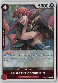 Eustass"Captain"Kid OP14-014 One Piece The Azure Sea's Seven Rare Near Mint - Image 1