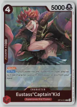 Eustass"Captain"Kid OP14-014 One Piece The Azure Sea's Seven Rare Near Mint - Image 1