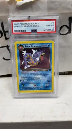 2000 DARK GYARADOS HOLO RARE TEAM ROCKET POKEMON TCG PSA 8 NM-MINT #8/82 - Image 2