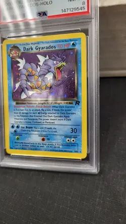 2000 DARK GYARADOS HOLO RARE TEAM ROCKET POKEMON TCG PSA 8 NM-MINT #8/82 - Image 3