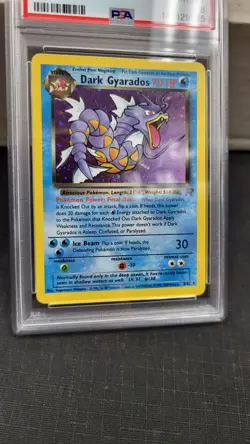 2000 DARK GYARADOS HOLO RARE TEAM ROCKET POKEMON TCG PSA 8 NM-MINT #8/82 - Image 4