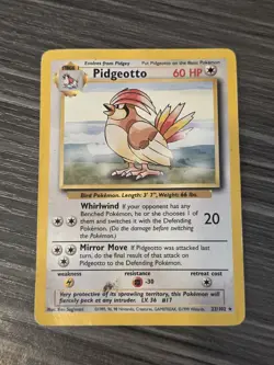 Pokemon Tcg Card - Pidgeotto #22 Pokemon Base Set - MP - Image 1