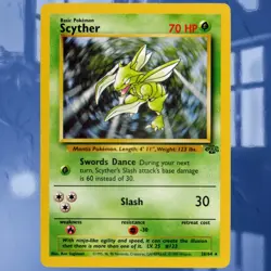 Pokemon Scyther #26/64 Jungle Set Non-Holo Rare Unlimited Card ☆LP-NM☆ See Pics - Image 1