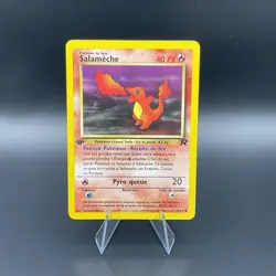 Pokemon Card - 1st Edition French Charmander Salameche NM 50/82 Team Rocket FR - Image 1