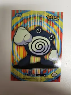 Poliwhirl #61 - Topps Trading Cards Series 1 Pokemon NM - Image 1