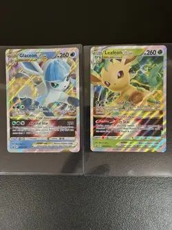 Glaceon and Leafeon VStar Holo Jumbo Oversize - Promo Pokemon Cards - Image 1