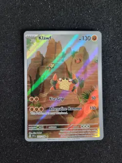 Klawf 217/198 Holo Ultra Rare Pokemon Card Scarlet & Violet Full Art Fighting - Image 1