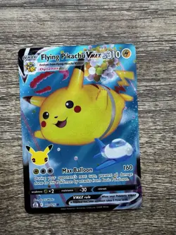 Pokemon Celebrations Flying Pikachu VMAX Holo Card 007/025 Near Mint Condition - Image 1