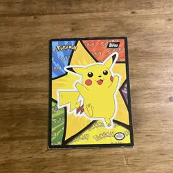 Pikachu Sticker Card - Pokemon Topps The First Movie - Image 1