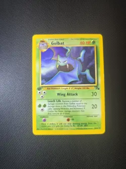 Pokemon TCG Golbat Fossil 1st Edition Uncommon Card 34/62 - Image 1