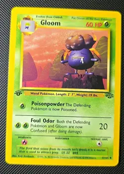 Pokemon TCG Gloom Card 37/64 Jungle Regular 1st Edition - Image 1