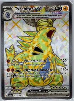 Tyranitar ex 211/197 SV03: Obsidian Flames - Pokemon Card - NM - Image 1