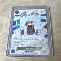 Bandai One Piece Card Game Monkey D. Luffy Gear Two OP01-029 Alt Art Foil Rare - Image 1