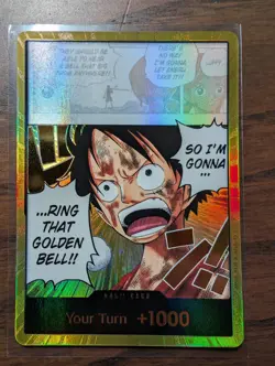 DON!! Card Monkey D. Luffy (Gold) OP15-EB04 One Piece Foil NM/M - Image 1