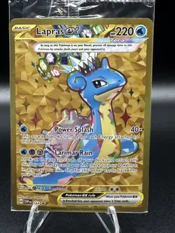 Sealed Lapras ex SVP 164 Gold Hyper Rare Terapagos UPC Promo Card Exclusive - NM - Image 1