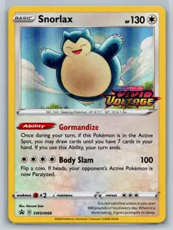 Snorlax - (Prerelease) Holo Promo SWSH: Sword & Shield Promo Cards SWSH068 NM - Image 1