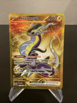 Pokemon TCG Miraidon EX Holo Card 253/198 Scarlet & Violet Base Set - Image 1