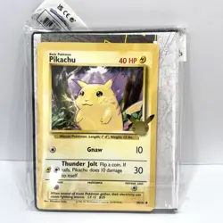 25th Anniversary Jumbo Pikachu Binder Sealed Pokemon Card - Image 1