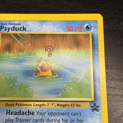 Pokemon Card - Psyduck WOTC Black Star League Promo #20 🔥💦 - Image 2