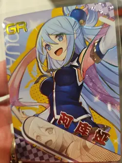 Aqua GR Goddess Story Anime Waifu GR Trading Card Holo Foil 02 - Image 5