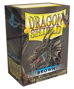Dragon Shield Classic Brown Standard Size 100 ct Card Sleeves Pack New Sealed - Image 1