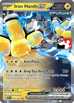 Iron Hands ex Holo Double Rare Card 070/182 NM - Image 1