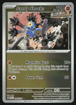 SV05: Temporal Forces Sandy Shocks #098/162 Reverse Holo Pokemon Card - Image 1