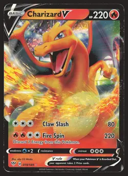 SWSH03: Darkness Ablaze Charizard V #019/189 Pokemon Card - Image 1