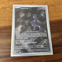 Pokemon Mewtwo TCG Promo Card #52 151 Series Black Star Promo - Image 1