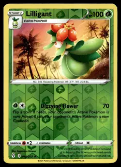 Lilligant 10/203 Pokemon Card Evolving Skies Rare 100 HP Rev Holo LP H30 - Image 1