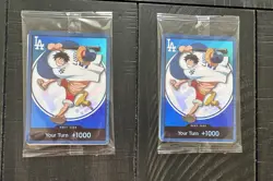 One Piece x Dodgers Card Game feat: Monkey D. Luffy DON!! Holographic - Image 1
